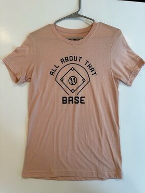 All About That Base Short Sleeve Graphic Tee - Pink Size: S